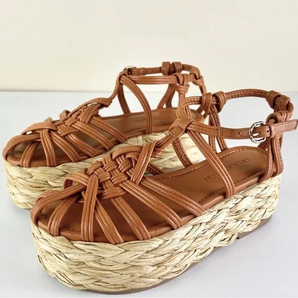 NEW ULLA JOHNSON LEATHER PLATFORM SANDALS - Picture 8 of 12